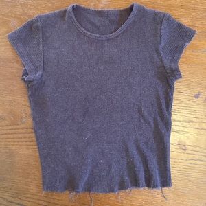 Brandy Melville Brown Capped Sleeve Top